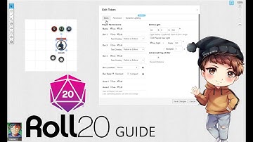 Roll20 Guide! How to set up tokens with dynamic lighting!
