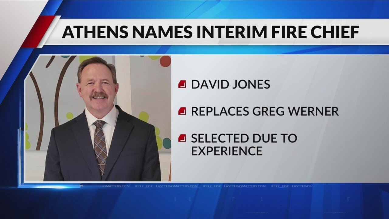 Athens Fire Department appoints David Jones as interim chief - YouTube