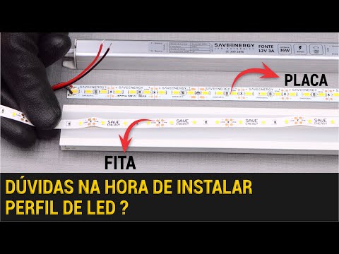 Vídeo: Perfis de alumínio para fitas de LED: características da aplicação