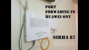 HUAWEI ONT PORT FORWARDING