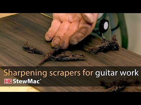 Link Van Cleave: sharpening scrapers for guitar work