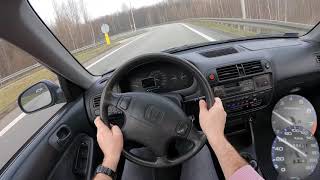 1997 Honda Civic 1 4 i 90 HP   0 100   POV Test Drive I dont forget sub!