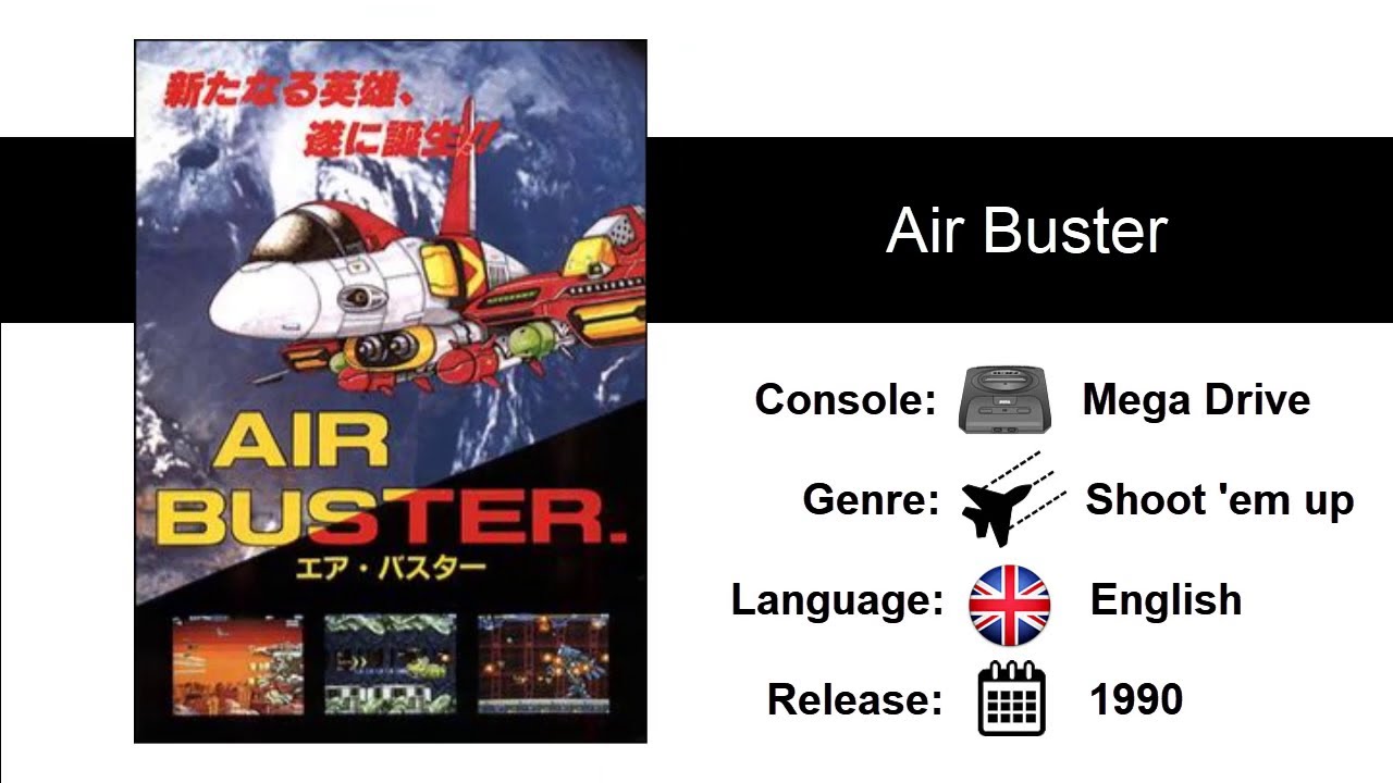 Air Buster (1990) - Mega Drive / Genesis