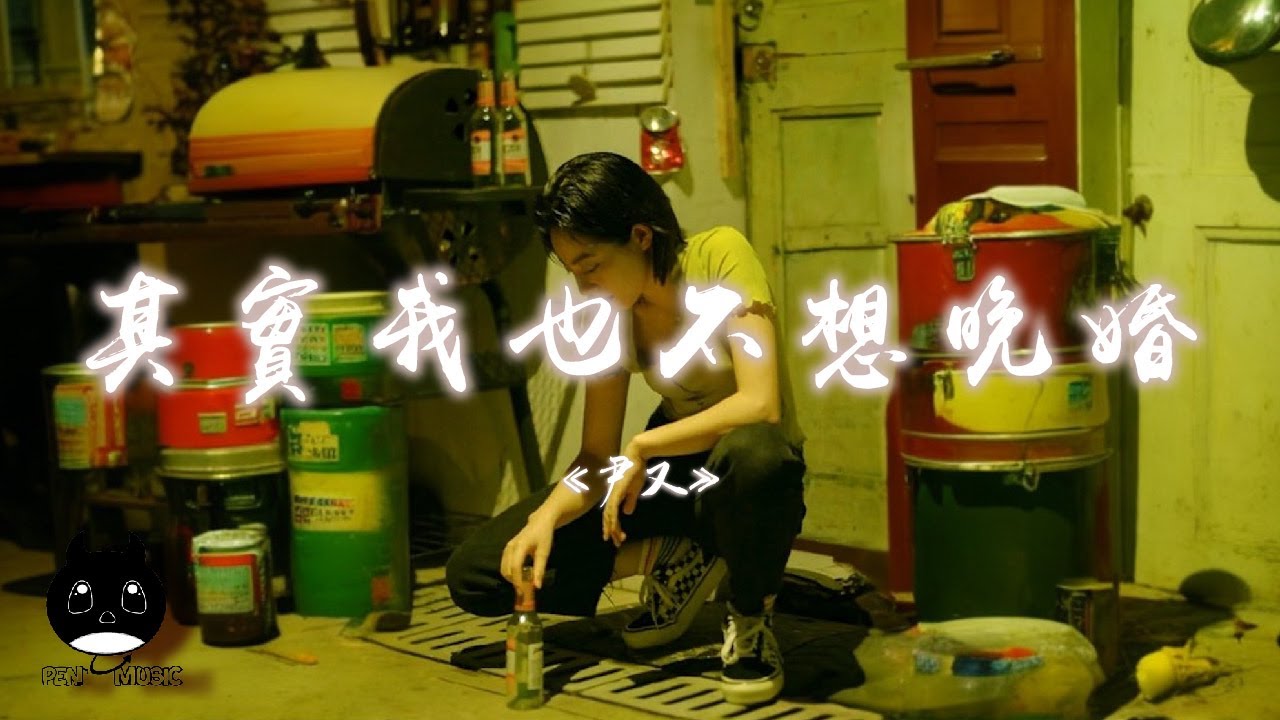 尹又 - 其實我也不想晚婚『幻想某天牽著那位我愛的人,從清晨走到黃昏。』【動態歌詞 | Pinyin Lyrics】【PENGUIN ...
