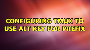 Configuring tmux to use Alt key for prefix