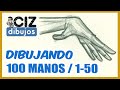 ✏️ 🖐🏻 Dibujando 100 MANOS (Bocetos) - CHALLENGE / CIZ  - PARTE 1 de 2