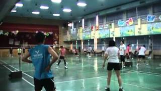 20100814孚瑪羽球隊萬大友誼賽小慧+Emily女雙