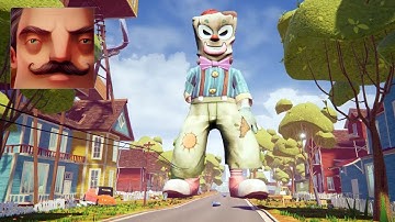 Hello Neighbor - My New Neighbor Big Freaky Clown Act 2 Hole Gameplay Walkthrough