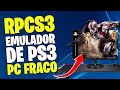 PS3 EM PC FRACO! Rpcs3 vai?