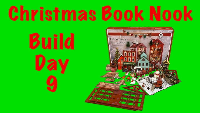 Christmas Book Nook/Christmas Shelf Insert/DIY Kit, book nook