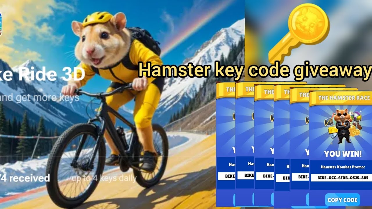 Hamster Combat Key Code Giveaway 🥳 // hamster combat unlimited key ...