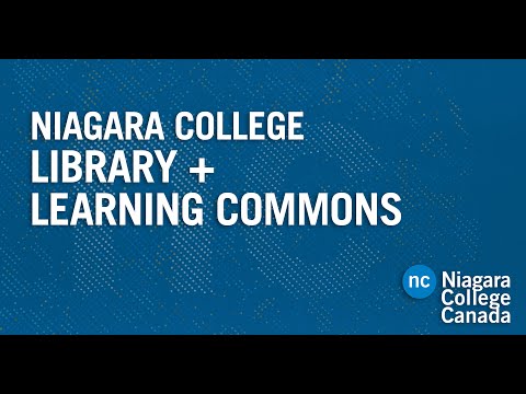 Learn more about Niagara College's Library and Learning Commons