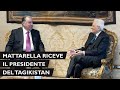 Mattarella riceve il presidente della repubblica del tagikistan