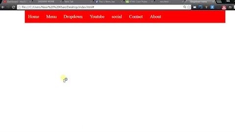 HTML & CSS Bangla Tutorial (Dropdown Menu Creating System) part 1