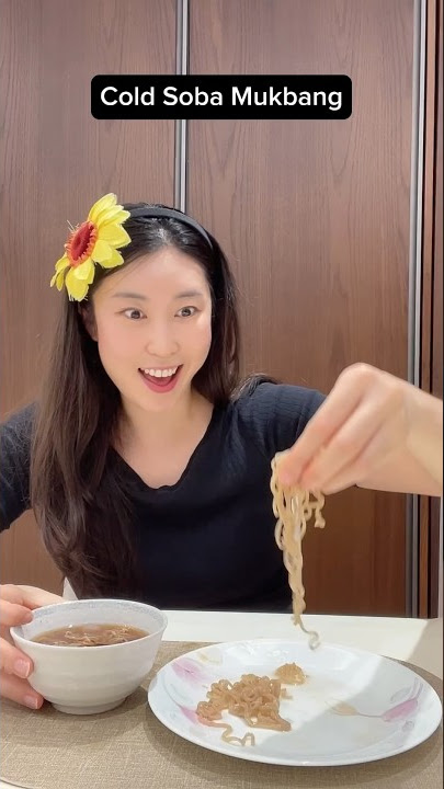 How do you eat Soba noodles? #mukbang