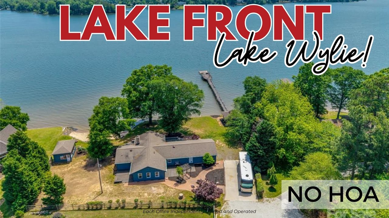 Ranch LAKEFRONT home FOR SALE on Lake Wylie