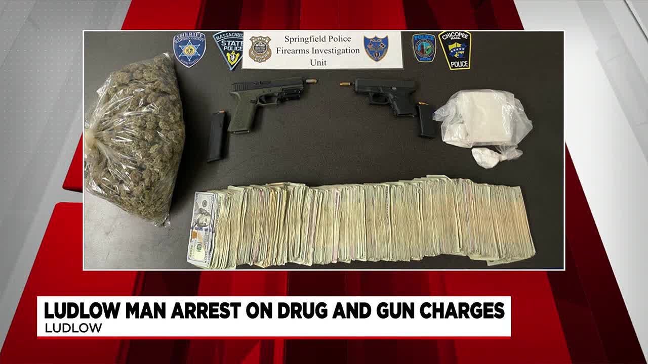 Two illegal firearms, multiple types of drugs seized from a suspect out ...