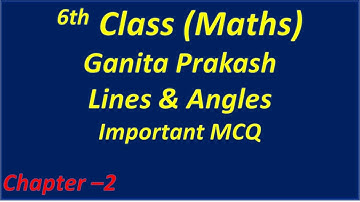 6th class Ganita Prakash M C Q Ch 2, Lines And Angles