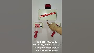 2 EMERGENCY PULL CORD ALARM DISABLED toilet Panic button OUTDOOR WIRELESS SIREN STROBO
