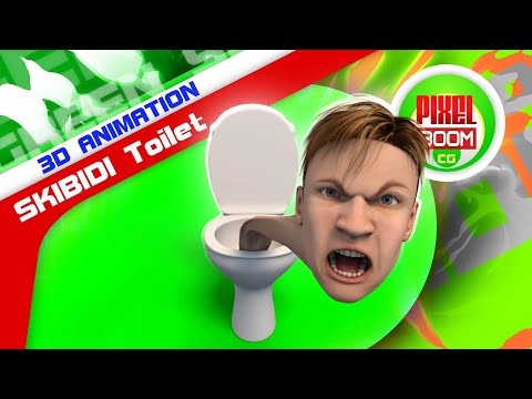 Green Screen Screen SKIBIDI Toilet 3D Animations - PixelBoomCG