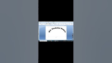 How to Curve Text in MS Word #shorts