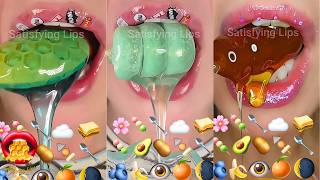 MOST POPULAR! ASMR Satisfying  Eating Emoji Food Challenge screenshot 4