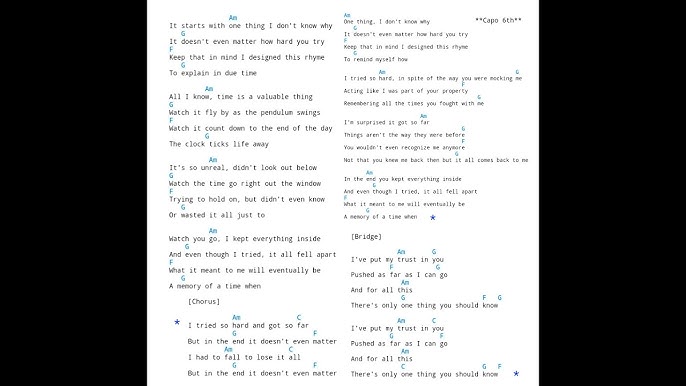 Sum 41 - Pieces [Lyrics,Chords] 