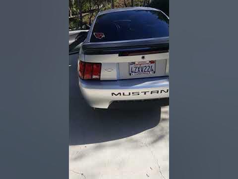 2003 Mustang V6 3.8L Straight Pipe Exhaust - YouTube