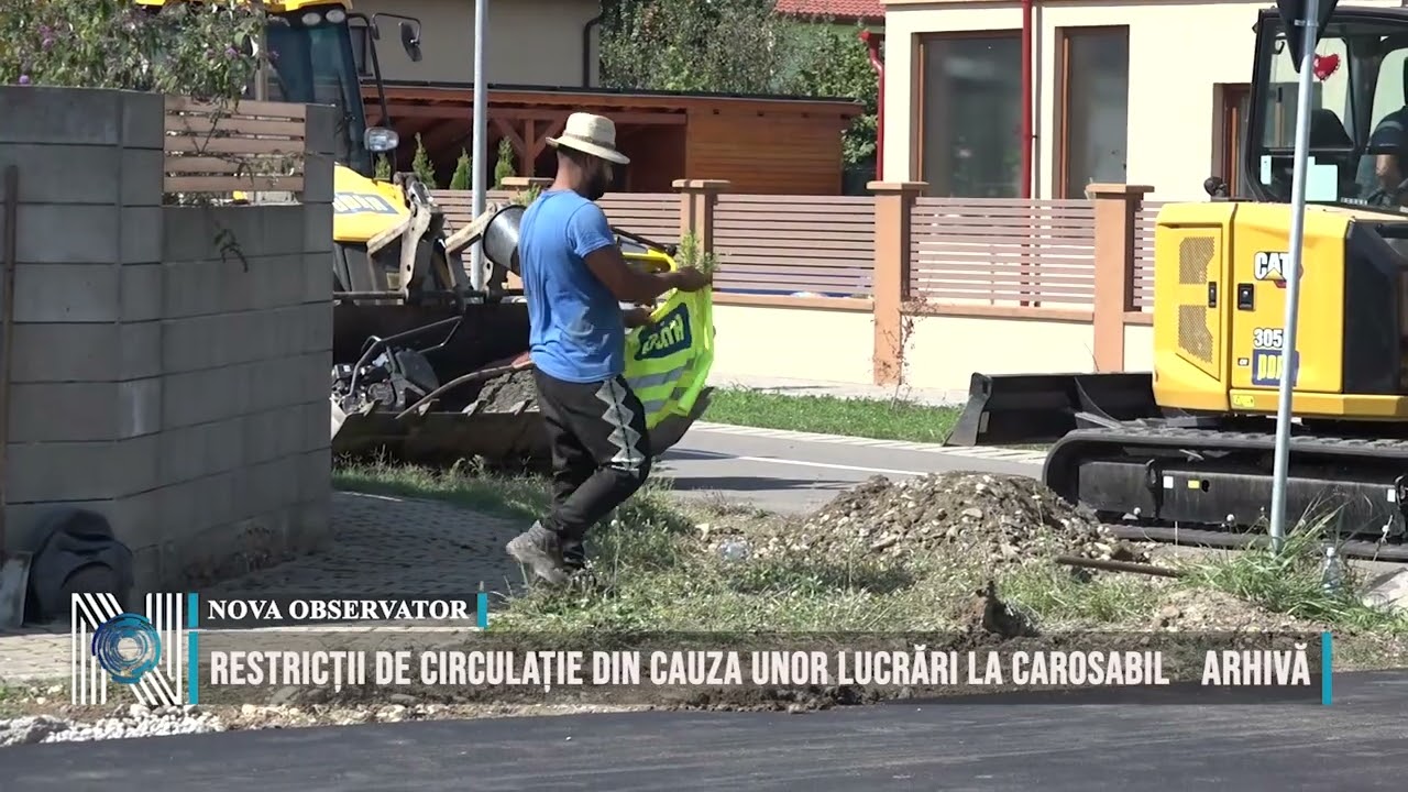 Restricții de circulație din cauza unor lucrări la carosabil