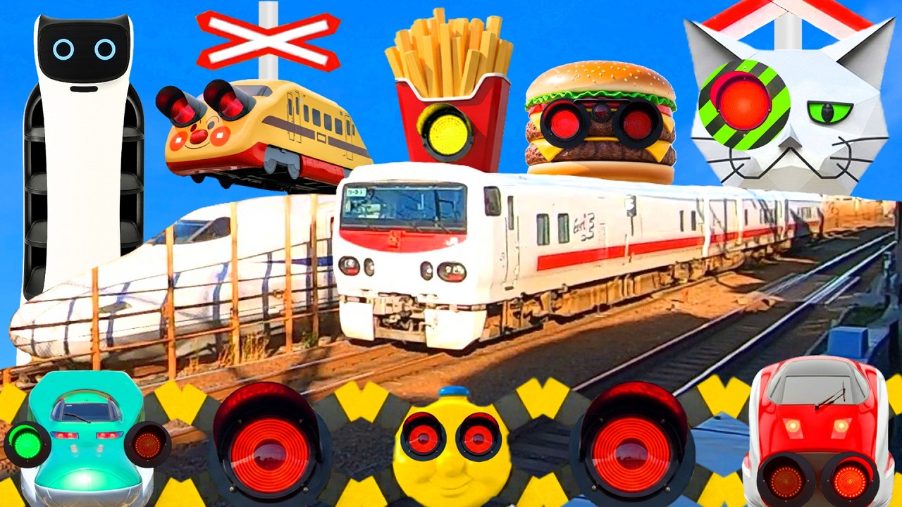 電車】踏切動画 【ふみきり 鉄道】 Funny railroad crossings and