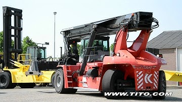 tito.com // Kalmar DRF450-60S5 reach stacker driving - www.tito.com