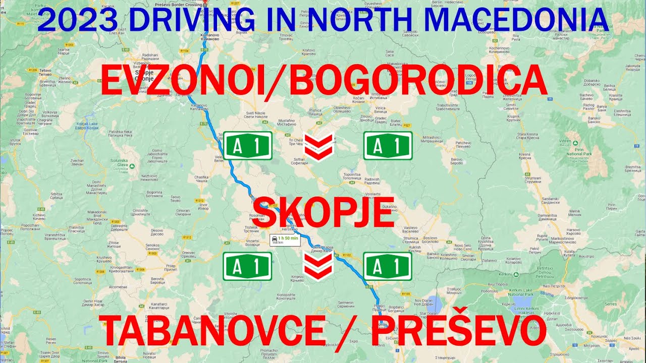 ROAD TRIP 2023 SK - Greece PART 11 North Macedonia: A1/E75 Bogordica – Skopje – Tabanovce/Preševo