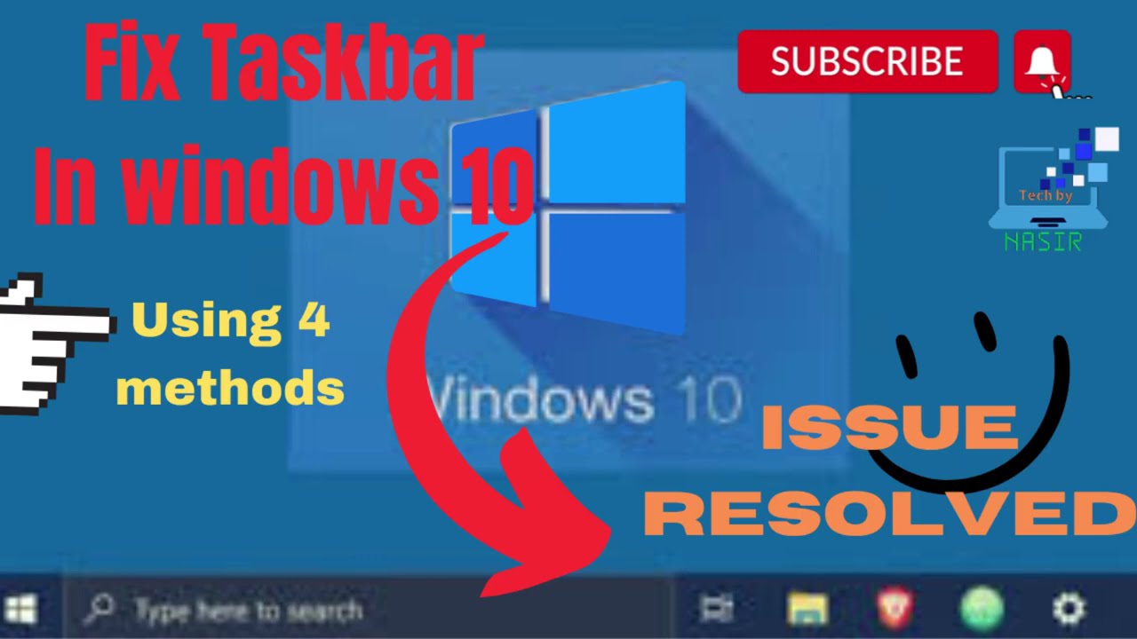 Taskbar is Not Working/Responding in Windows | Issue Resolved | Win10 | Win11