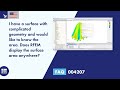 FAQ 004207 | I have a surface with complicated geometry and would like to know the area ...