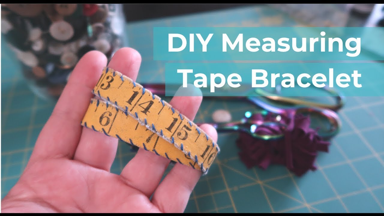 Five Pack of Tape Measure Bracelets in Various Colors Statement Jewelry  Created With Upcycled Measuring Tape Vinyl Snap Bracelet 