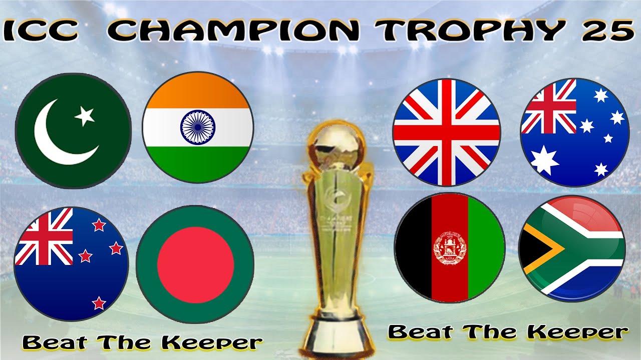 2025 ICC Champions Trophy - Cricket in Football - Algodoo Marble Race - Beat The Keeper