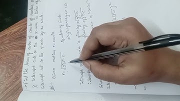 Find the locus of the center of circle of radius 2uniys if intercept cuts on the x-axis is.....