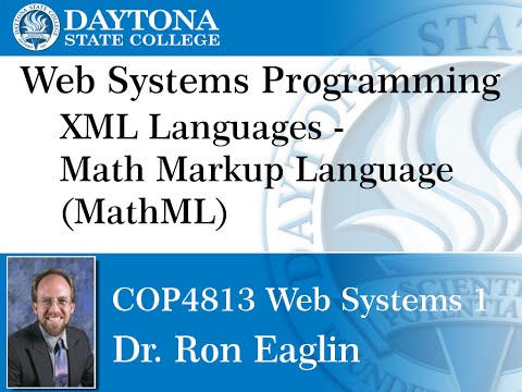 Web Programming - Math Markup Language