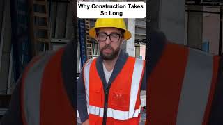 Why Construction Takes So Long #adamrose #construction #workers  #funny  #family #shorts