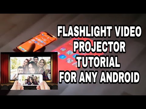 Flashlight video projector