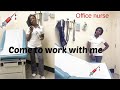 Day in the life of an Office/Clinic nurse | Come to work with me | Vlog