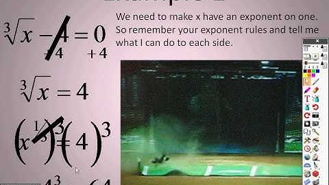 Algebra 2 7 6 Lesson Part 1 Solving Radical Equations