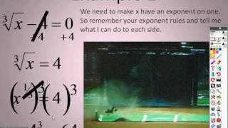 Algebra 2 7 6 Lesson Part 1 Solving Radical Equations