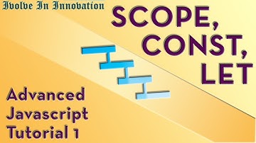 Scope, Let and const in Javascript - Advanced Javascript Tutorial 1