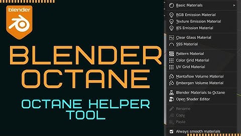 Blender Octane | Octane Helper Tool | Free Download