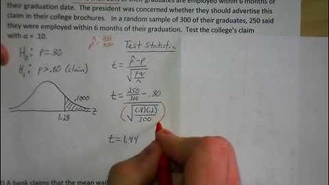 Hypothesis Test problems