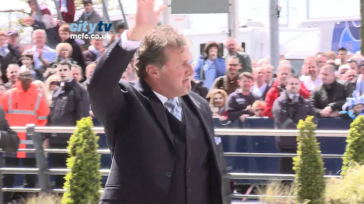 ARRIVALS - City v QPR - CityTV at the entrance to The Etihad Stadium