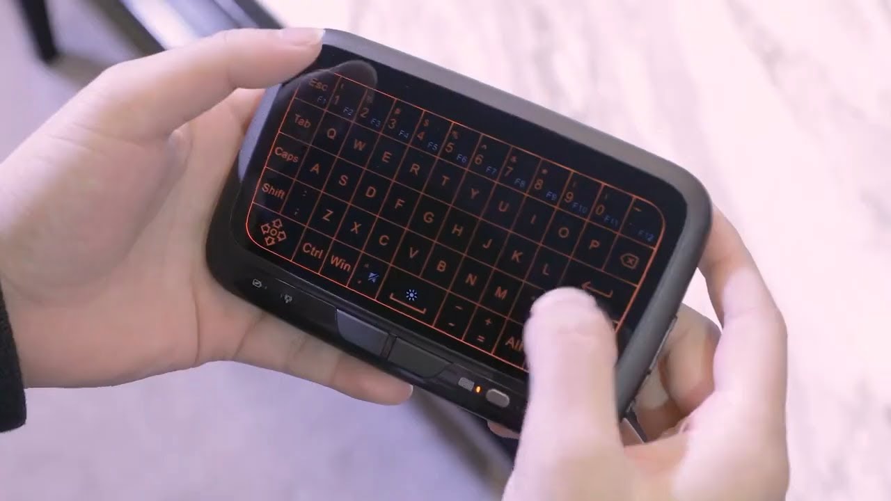 Mini Keyboard 2.4GHz H18+ Wireless Keypad Adjustable Backlight Touchpad USB HTPC Windows Android iOS