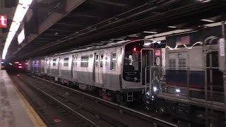 NYC Subway HD 60fps: R156 Triple Header Tows R179 3062-3065 Transfer Train @ 181st Street (4/24/17)