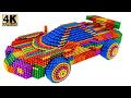 DIY 💖 كيفية صنع سيارة سيارة Lamborghini من الكرات المغناطيسية